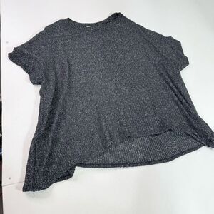 Fantastic Fawn Sweater Top 1X Oversized Knit Short Sleeve Comfort Fall Pull On